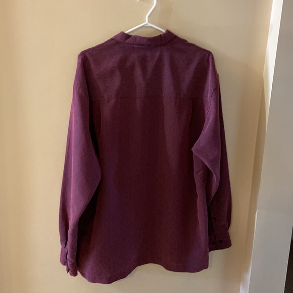 Haggar long sleeve button down dressy shirt Large - Picture 4 of 9